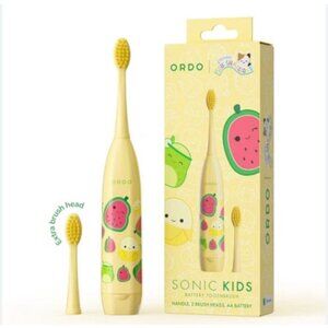 ORDO Sonic Kids Battery Toothbrush - Squishmallows Wanda - Yellow New In Box